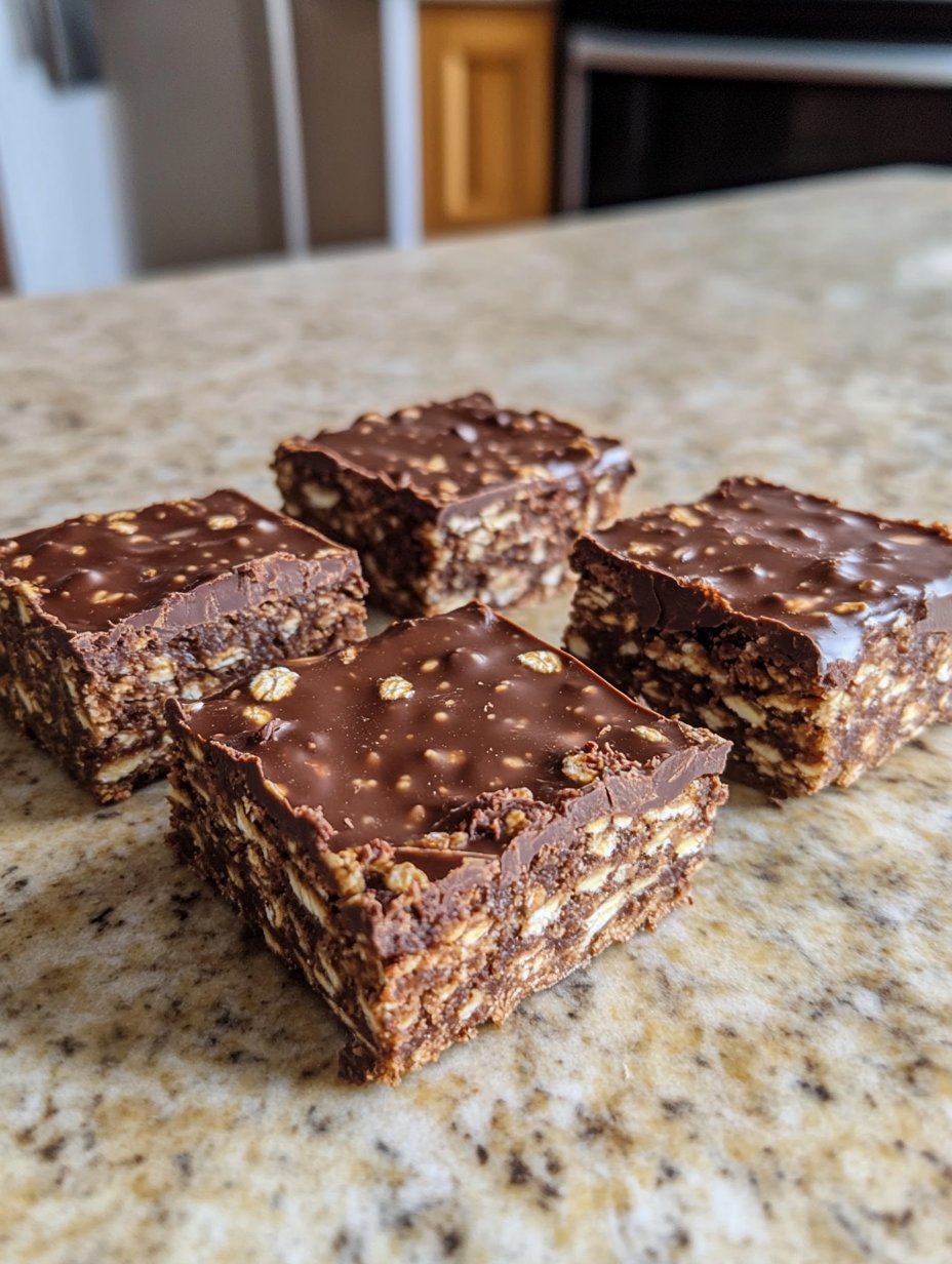 No Bake Chocolate Oat Bars Recipe | Quick & Easy