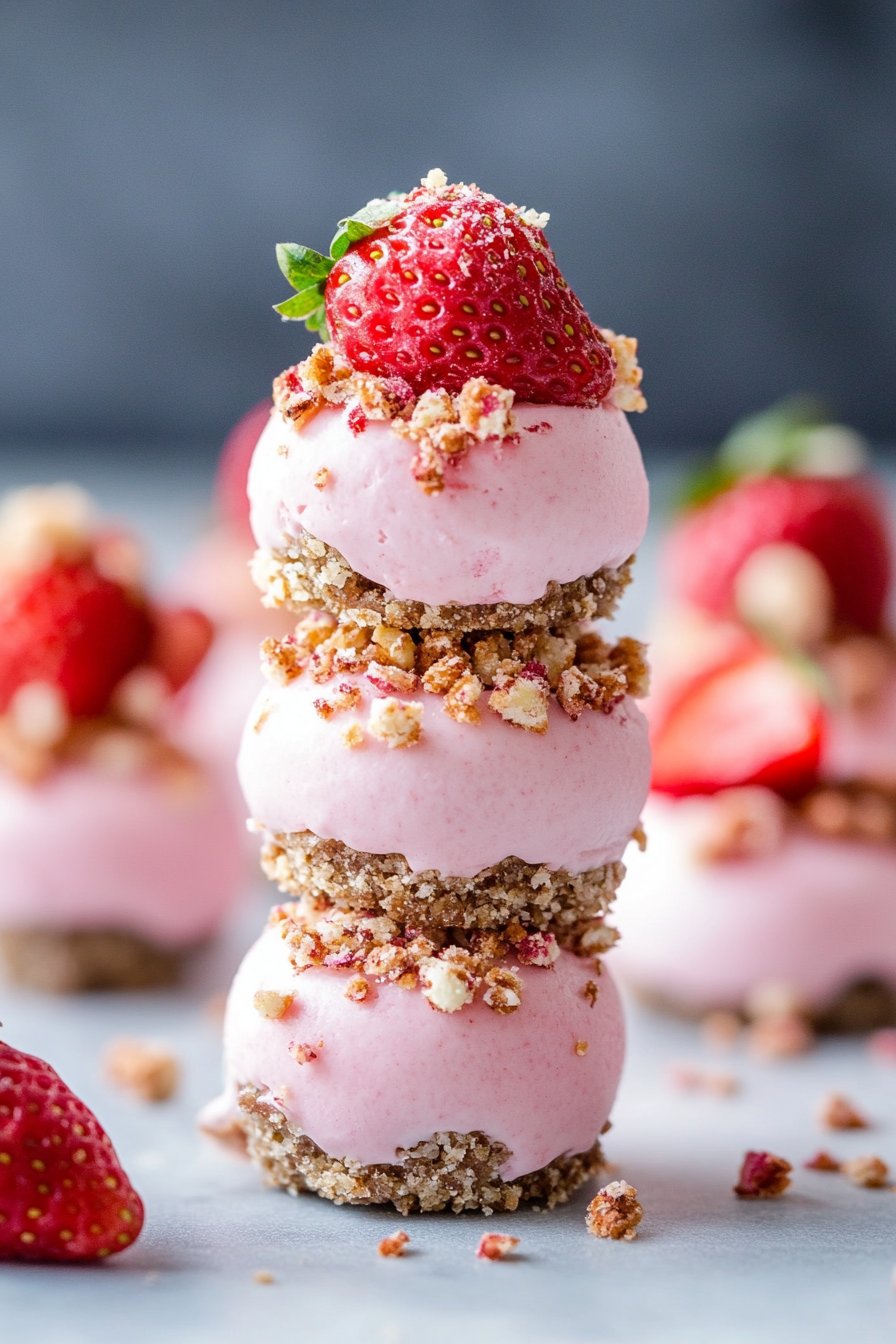 Strawberry Crunch Cheesecake Bites Recipe