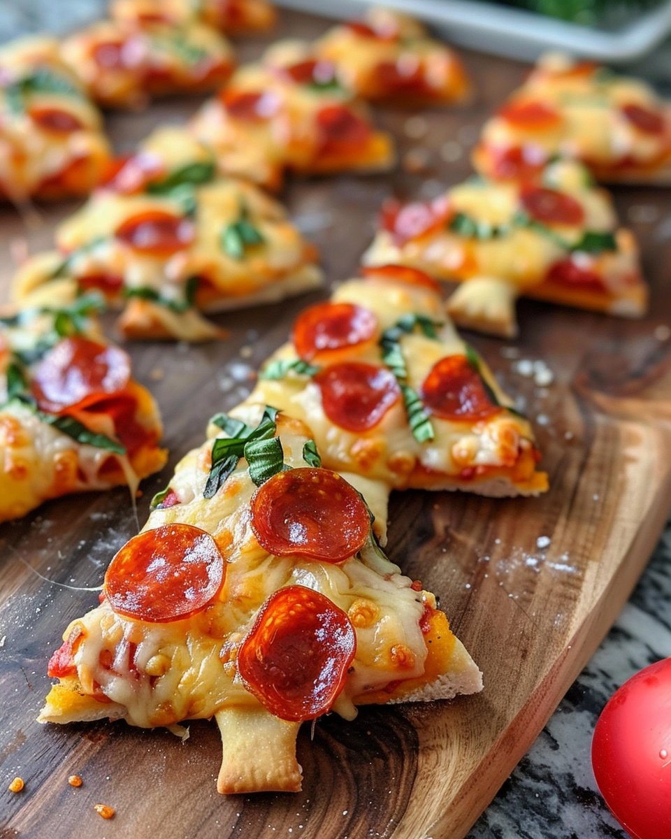 Christmas Tree Pizzas: Festive Holiday Recipe