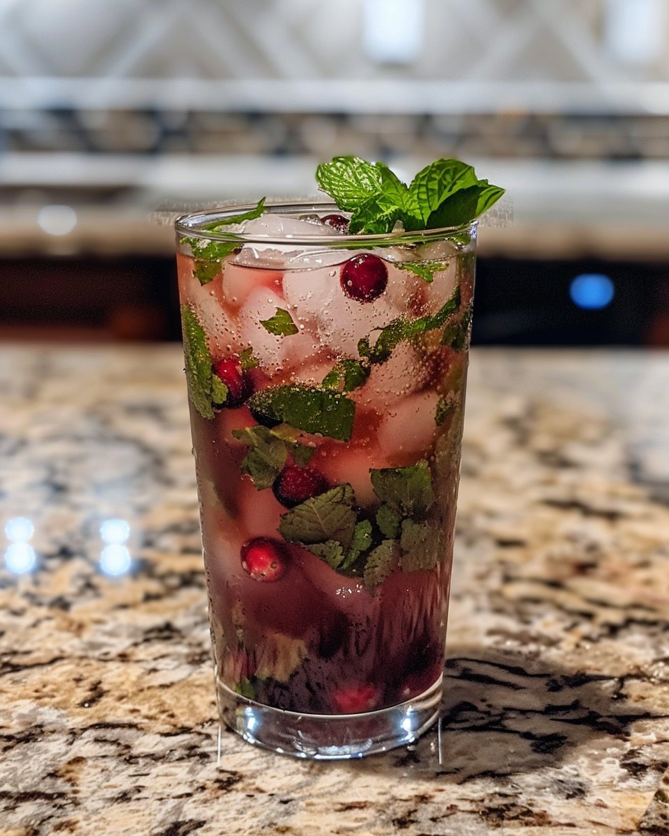 Christmas Cranberry Mojito Recipe for Festive Cheers