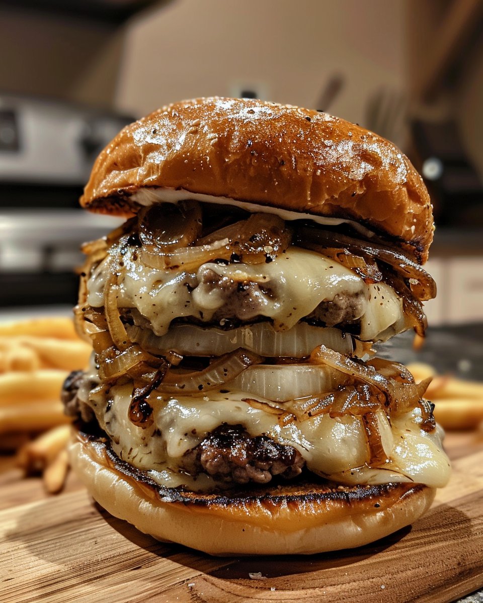 French Onion Soup Burgers Recipe for Savory Delight