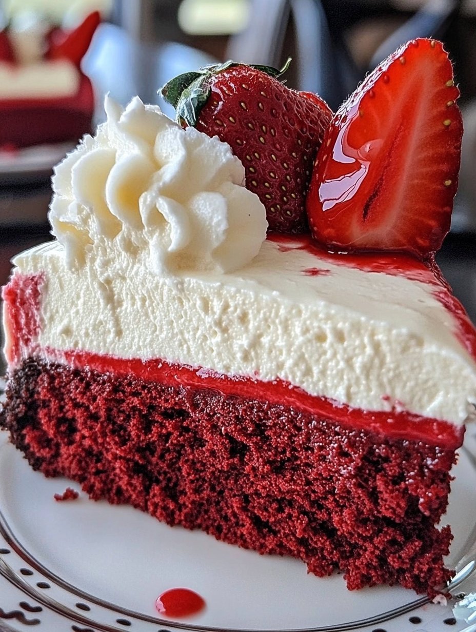 Red Velvet Strawberry Cheesecake Delight Recipe