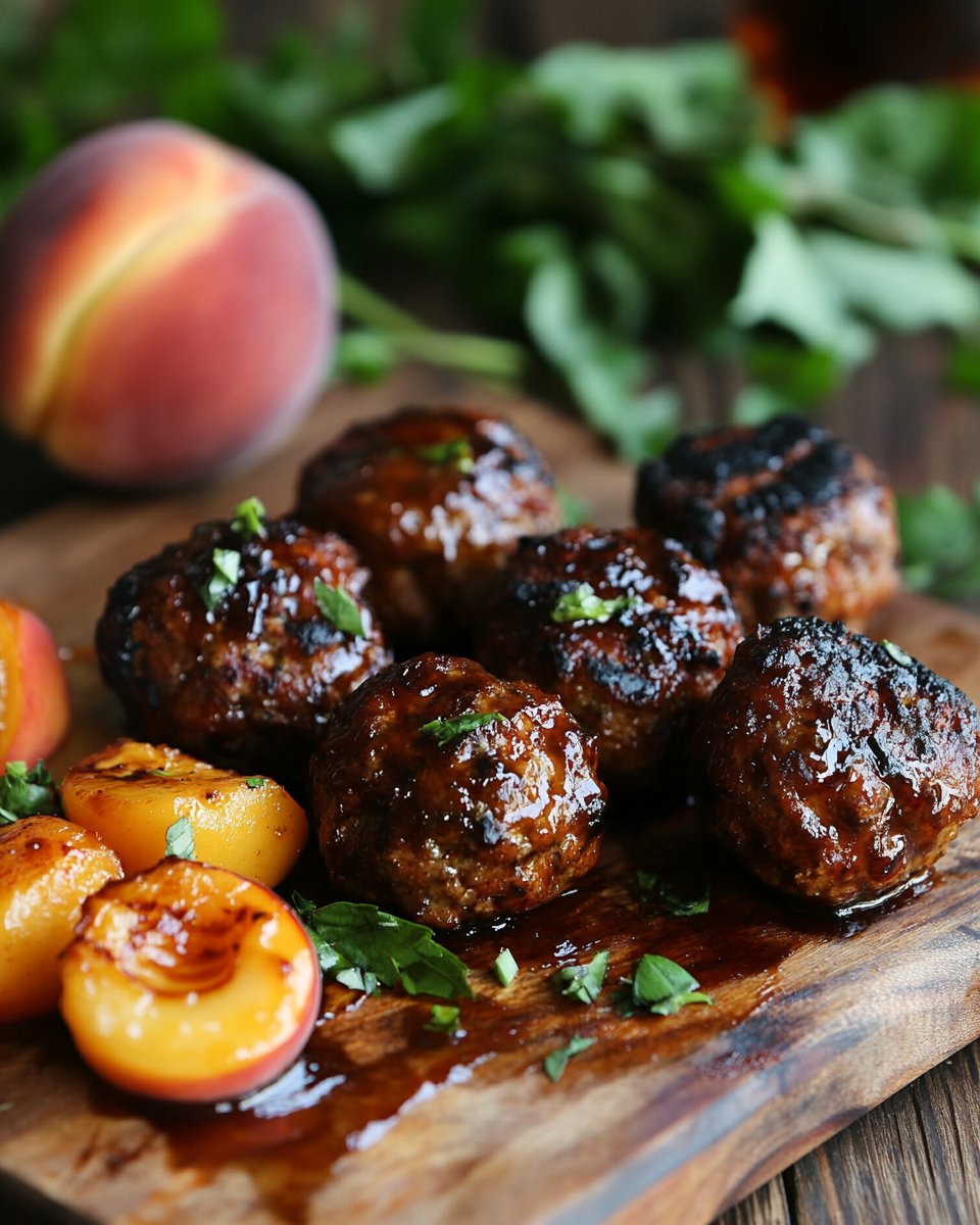 Whiskey Peach BBQ Meatballs Recipe for Flavor Lovers