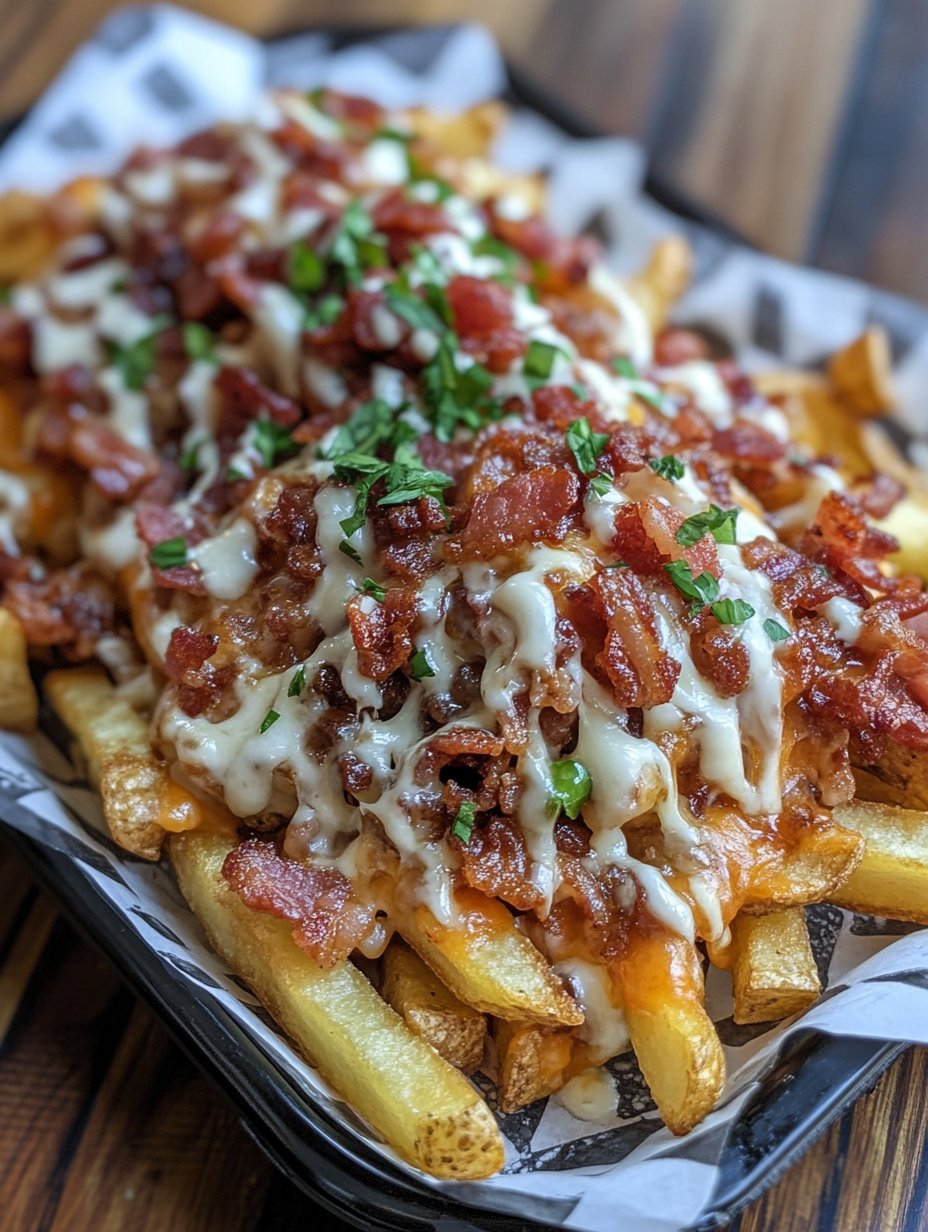 Loaded Bacon Cheese Fries Recipe - Savory Delight