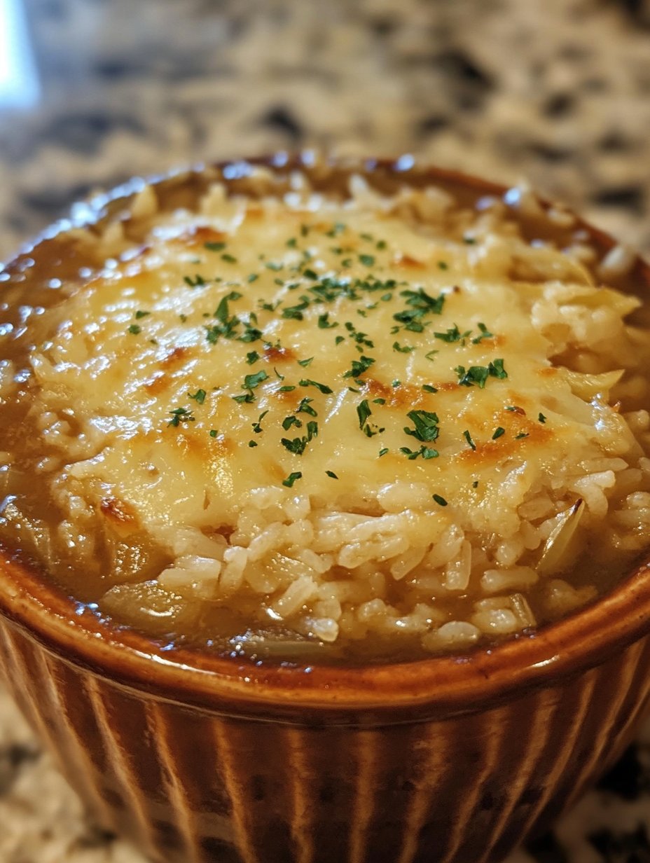 French Onion Soup Rice: A Cozy Comfort Dish