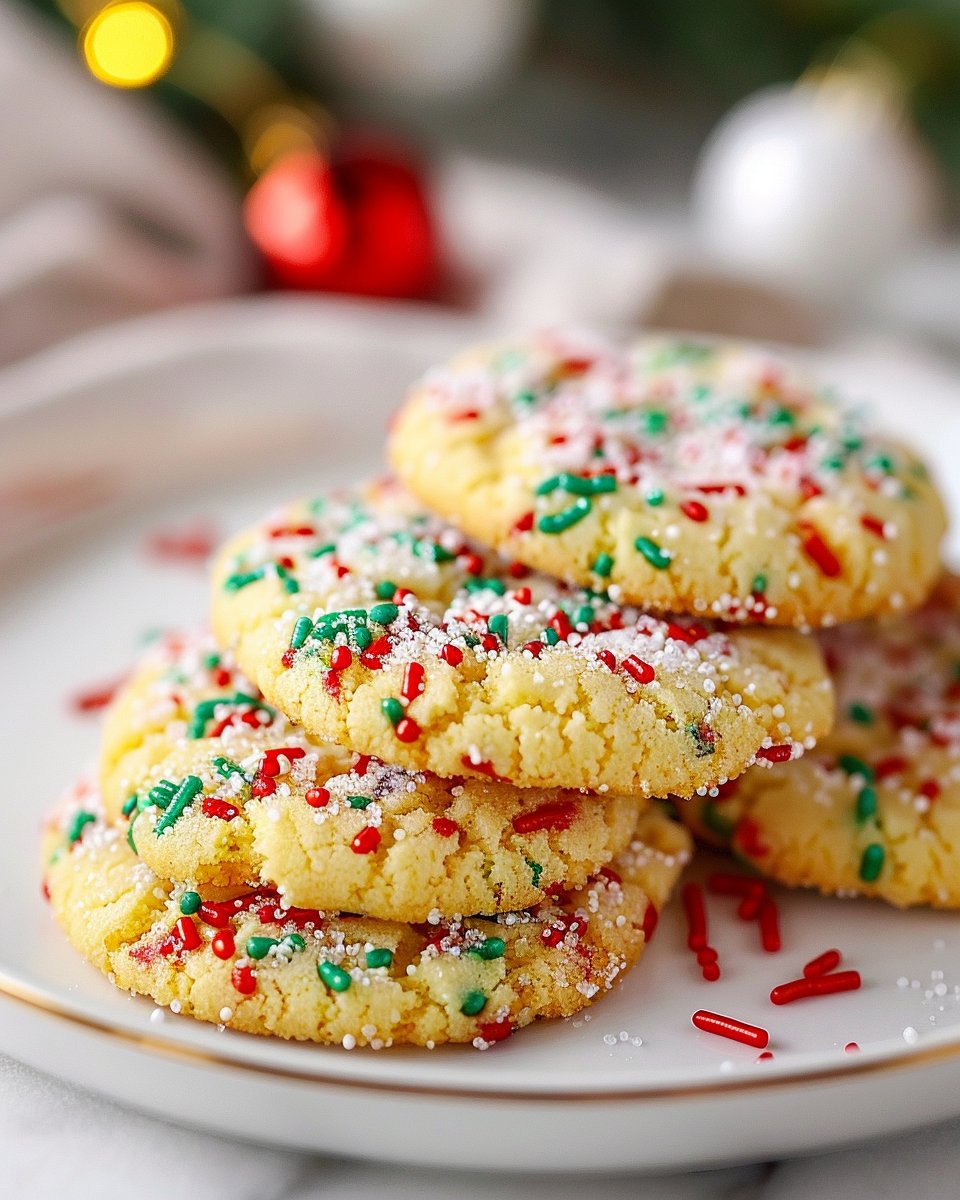 Easy Gooey Butter Cookies with Yellow Cake