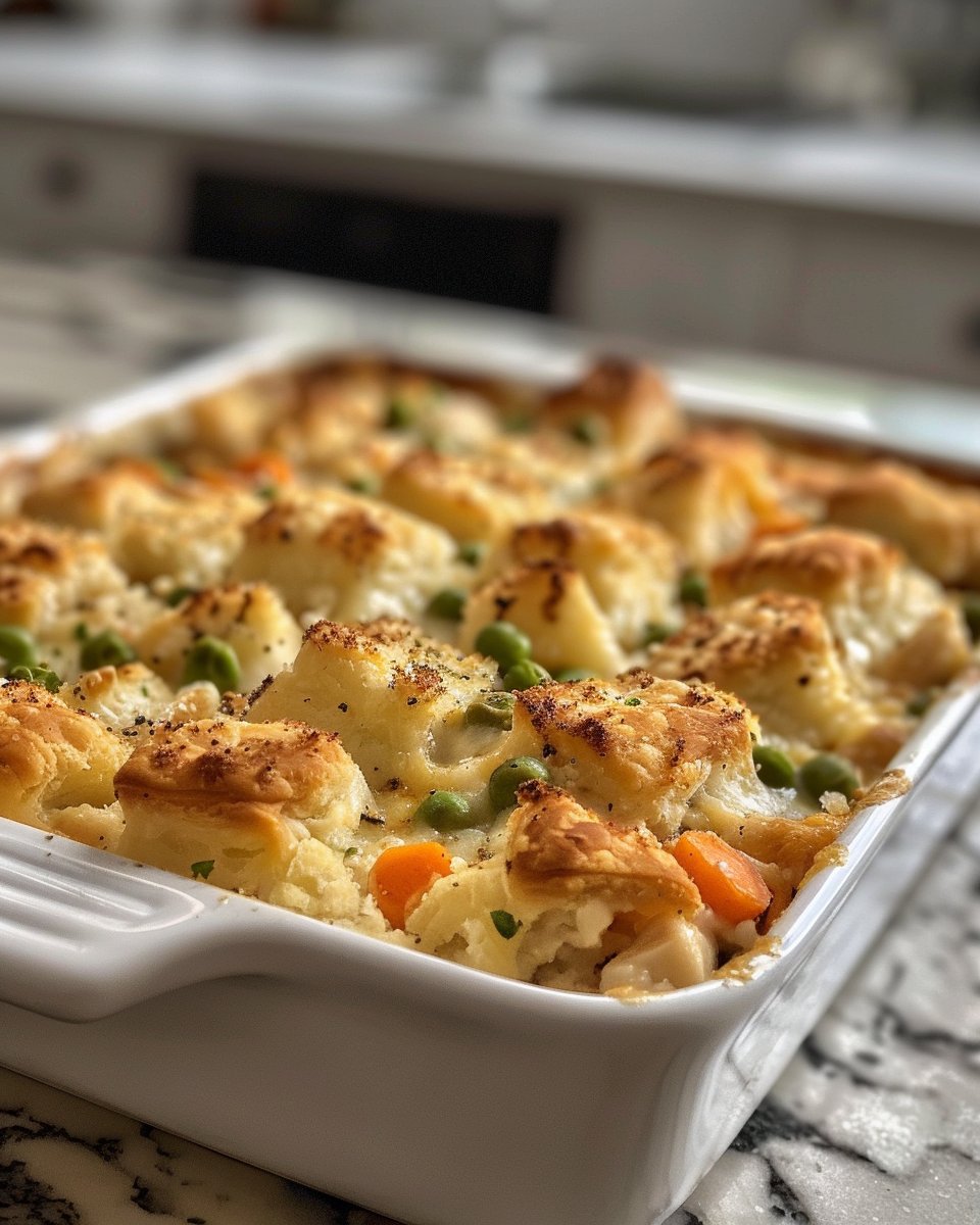 Chicken Pot Pie Bubble Up Casserole Recipe