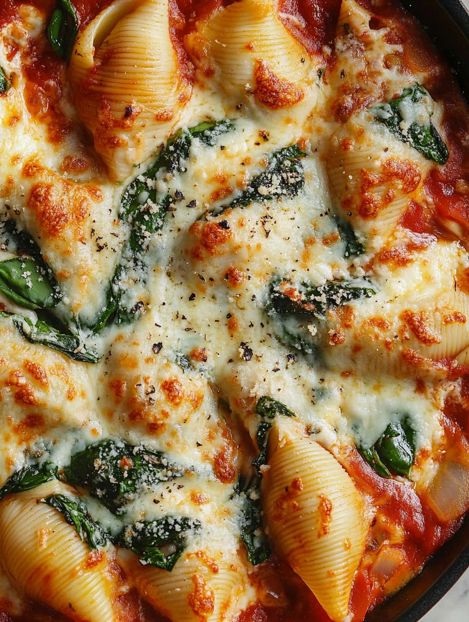 Easy Family Spinach & Ricotta Stuffed Shells Recipe