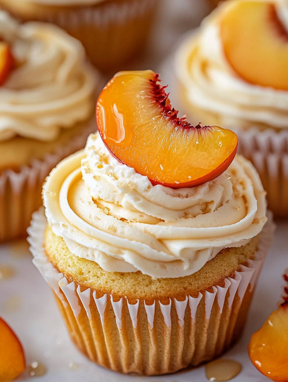 Honey Peach Cream Cheese Cupcakes Recipe