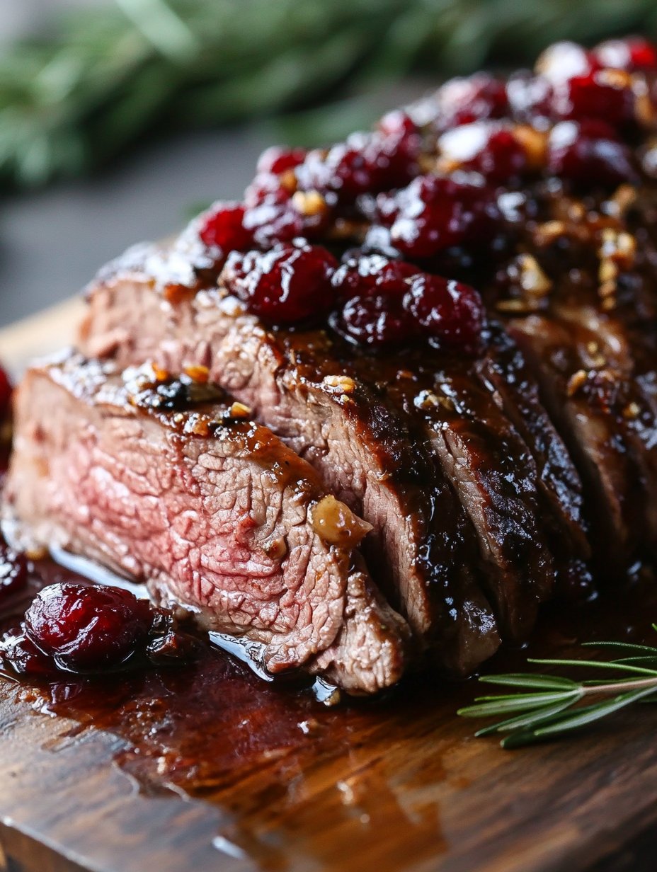 Cranberry Balsamic Roast Beef Recipe - Delicious Dinner