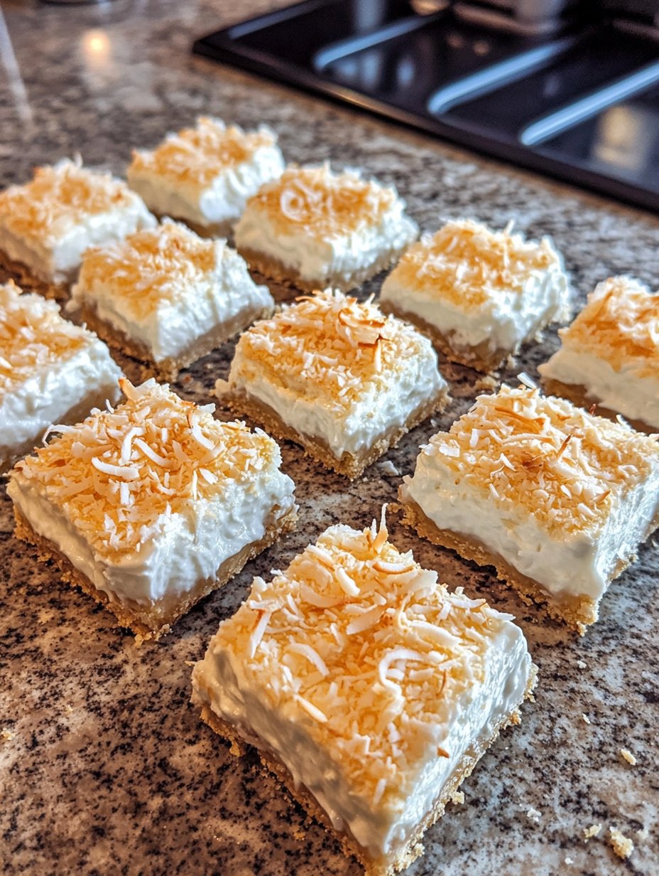 Coconut Cream Pie Bars - Delicious Dessert Recipe