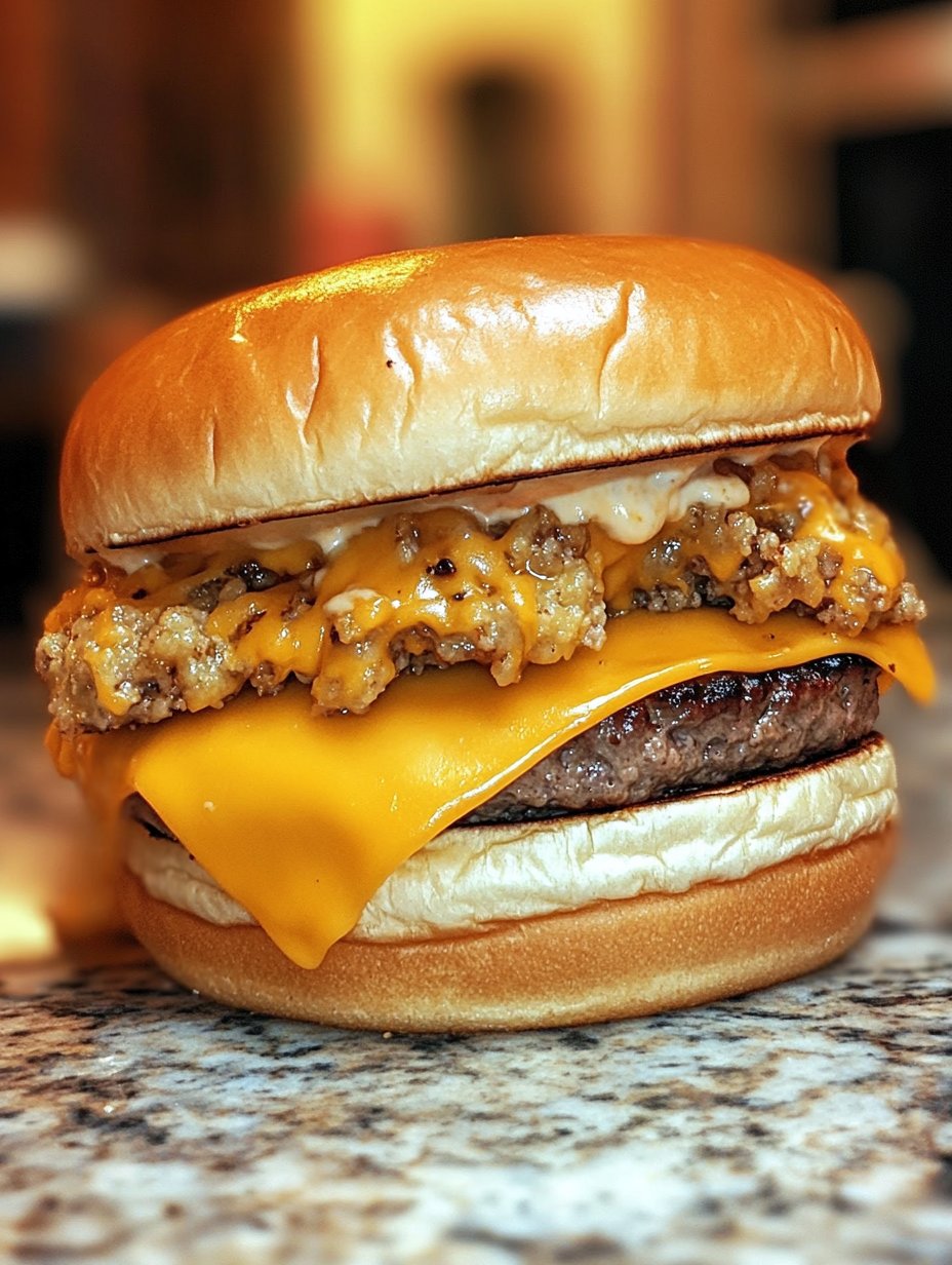 Cheesy Crack Burger Recipe Delight