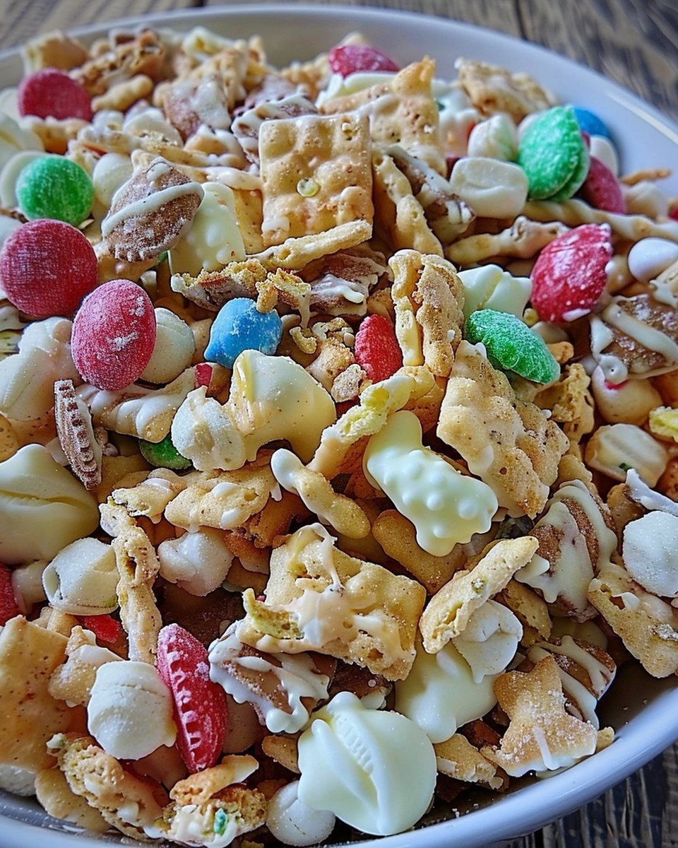 White Chocolate Party Mix: A Sweet Snack Delight