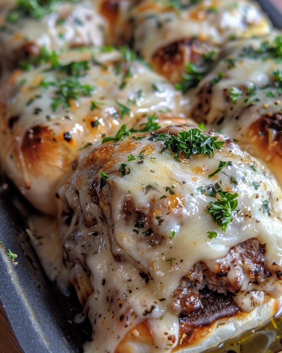 Garlic Parmesan Cheeseburger Bombs Recipe