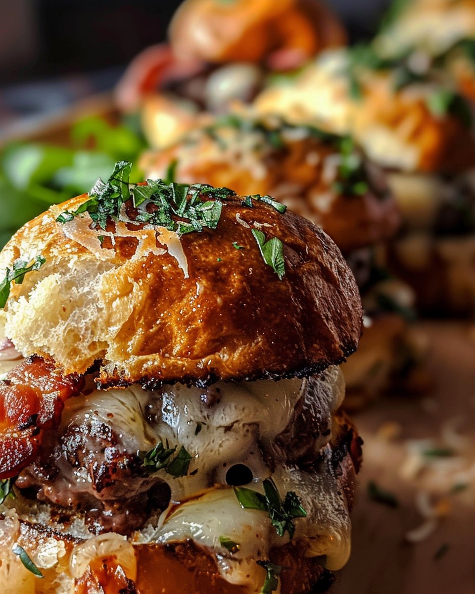 Garlic Parmesan Bacon Cheeseburger Bombs: A Delicious Treat