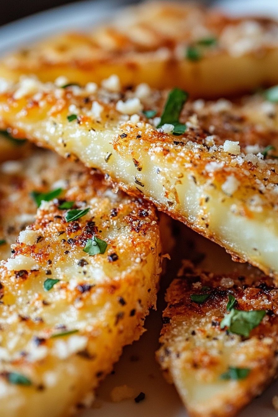 Baked Garlic Parmesan Potato Wedges Recipe