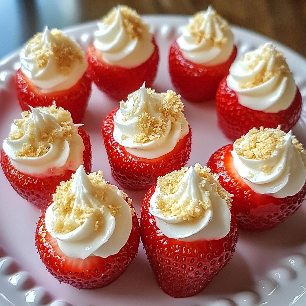 Cheesecake Deviled Strawberries Recipe Delight