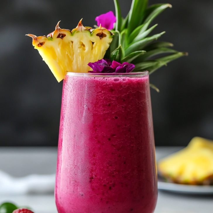 Hibiscus Tea Pineapple Smoothie: A Refreshing & Healthy Drink