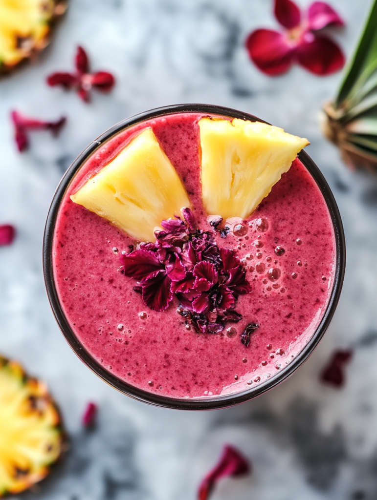 Hibiscus Tea Pineapple Smoothie