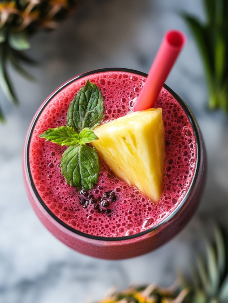 Hibiscus Tea Pineapple Smoothie
