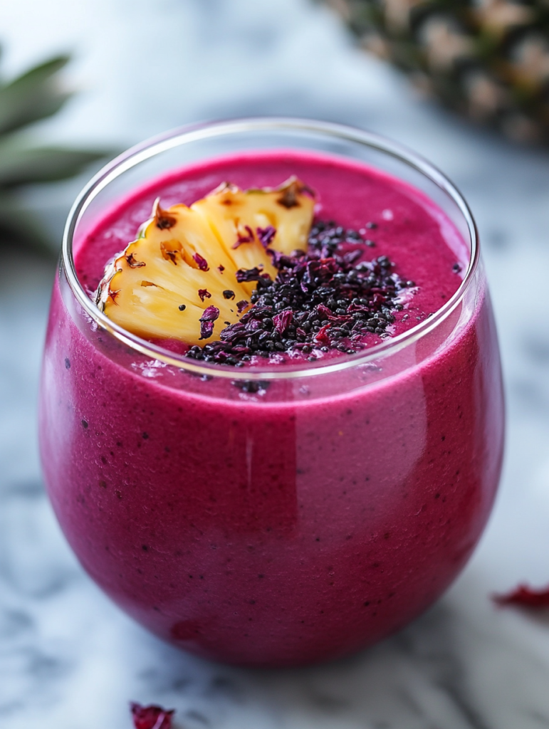 Hibiscus Tea Pineapple Smoothie