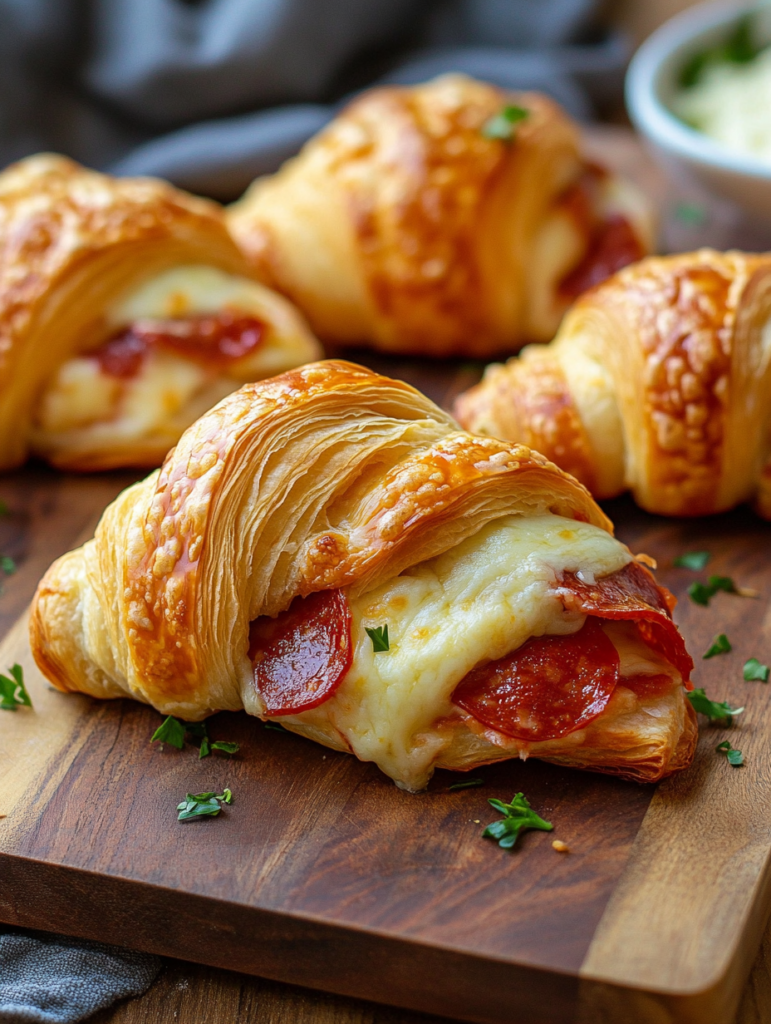 Mozzarella Pepperoni Croissant Rolls