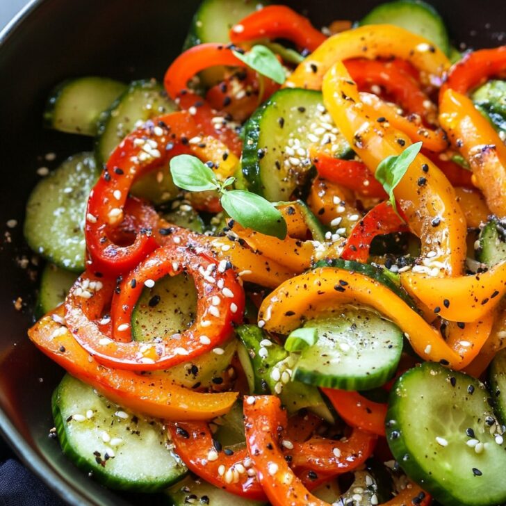 Cucumber Sweet Pepper Salad Recipe | Fresh & Easy