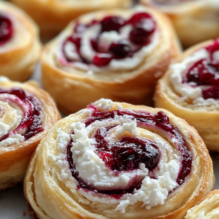 Cranberry Feta Pinwheels with Cream Cheese Recipe