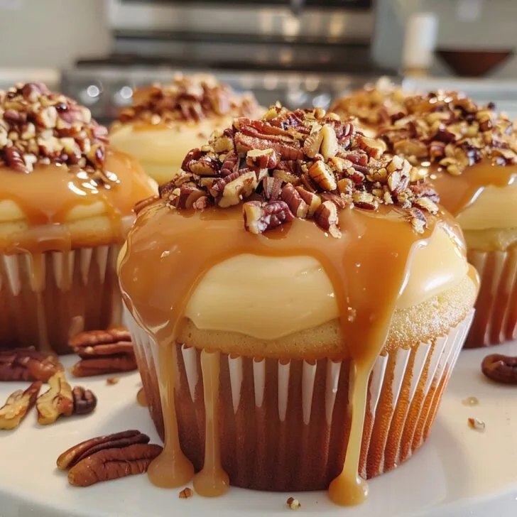 Caramel Pecan Cupcakes Recipe: Sweet and Nutty Delight