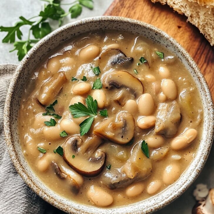 Cozy White Bean Mushroom Stew Recipe
