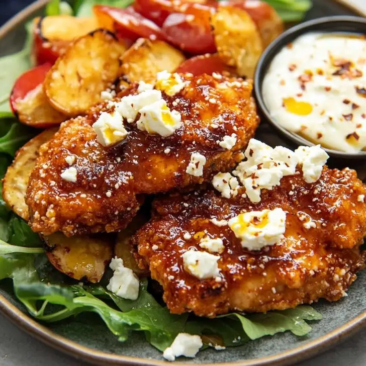 Crispy Hot Honey Feta Chicken Recipe | Delicious & Easy