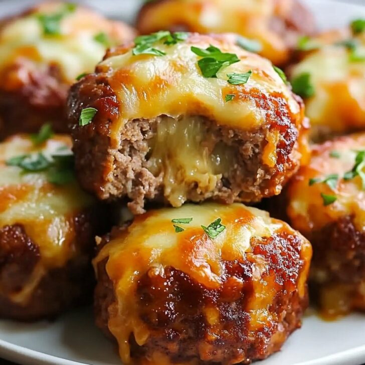 Cheesy Stuffed Meatloaf Bites Recipe