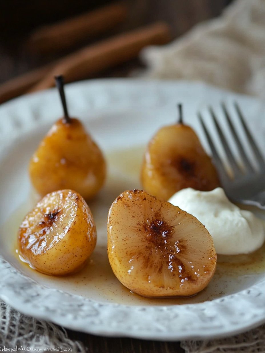 Cinnamon Honey Baked Pears Recipe - Sweet Delight