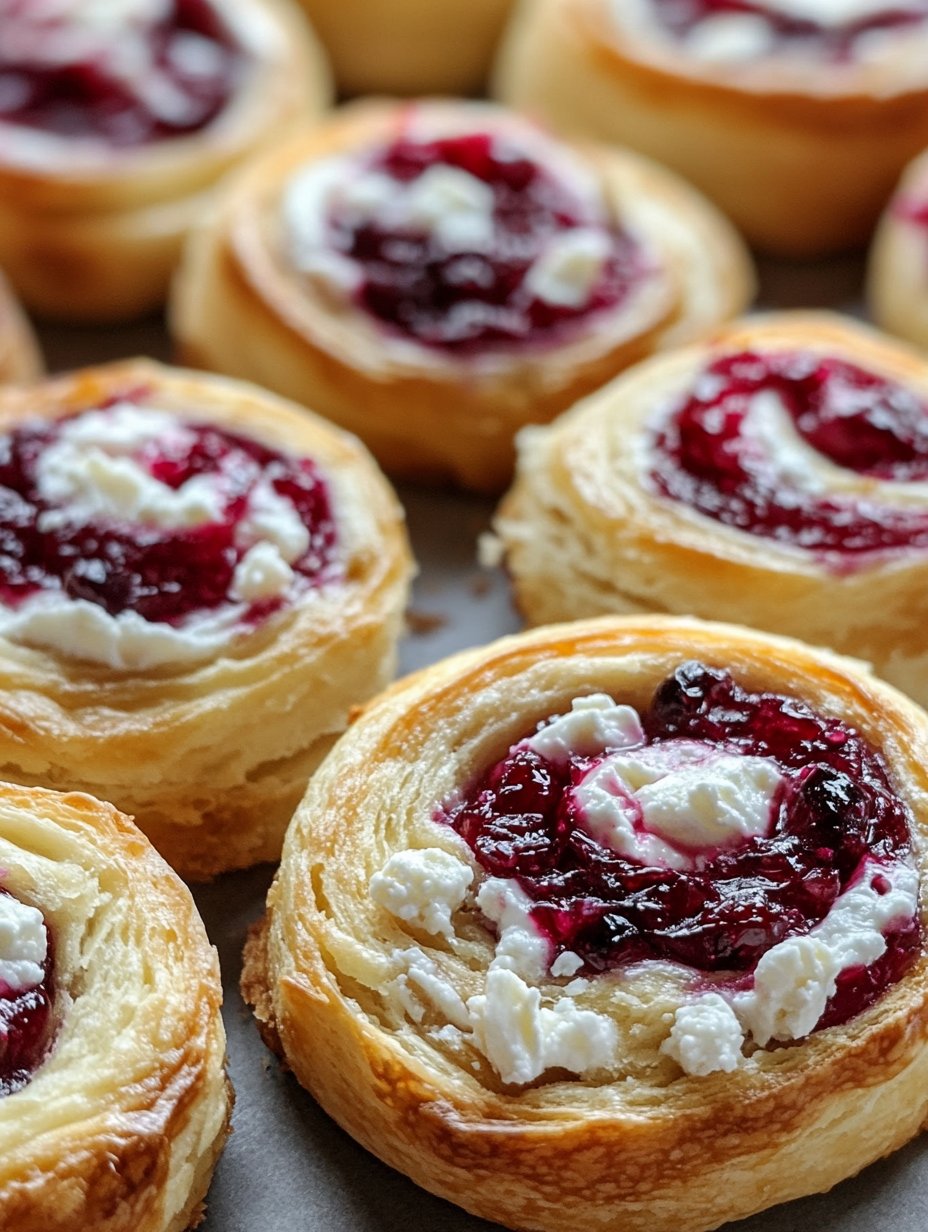 Cranberry Feta Pinwheels with Cream Cheese Recipe