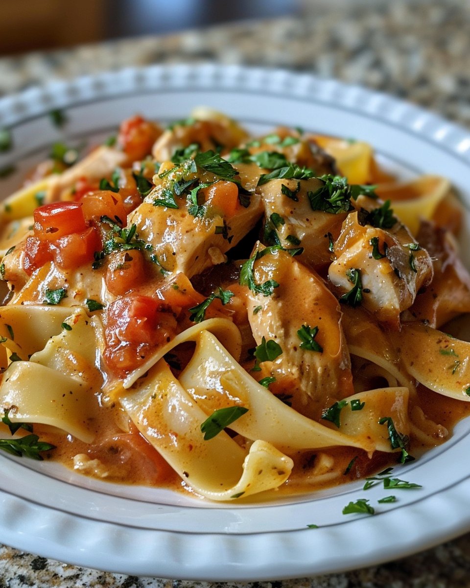 Tomato Chicken Pasta Recipe | Delicious & Easy