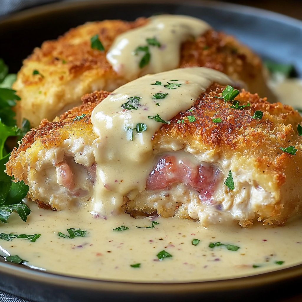 Deliciously Creamy Chicken Cordon Bleu Recipe