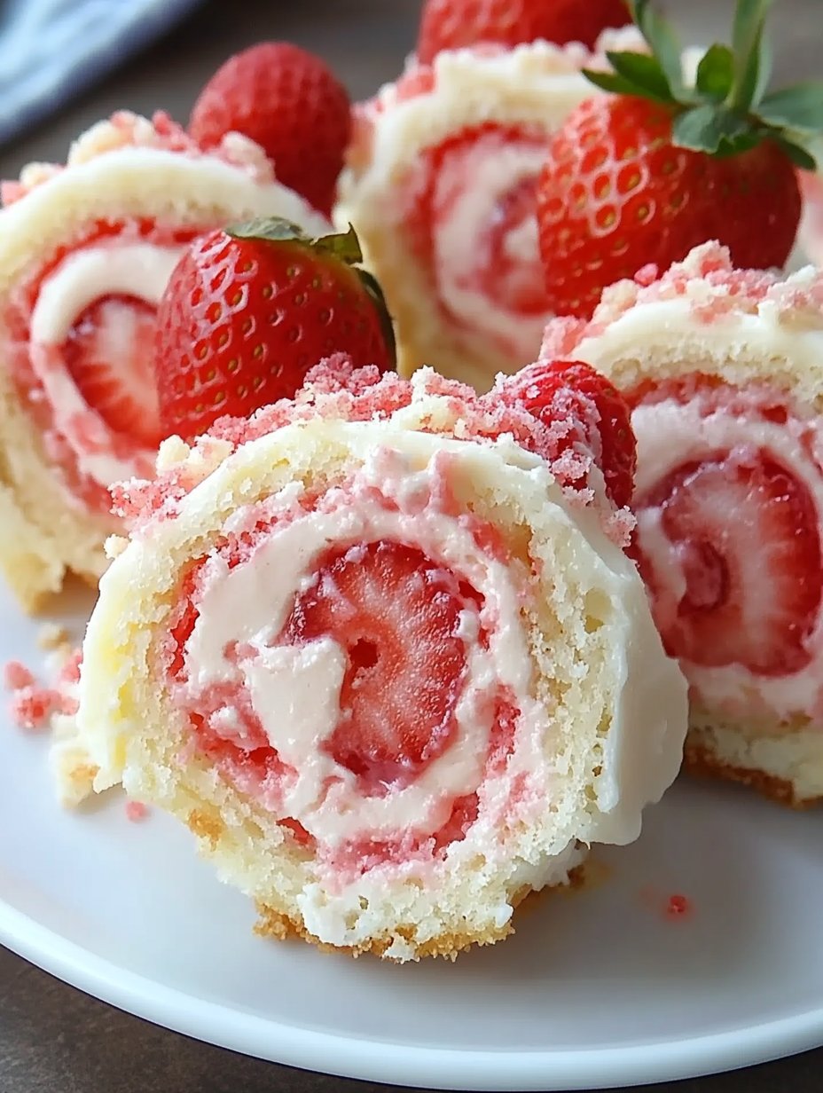 Strawberry Cheesecake Rolls: Delicious Dessert Recipe