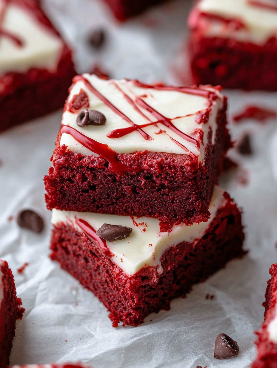 The Best Fudgy Red Velvet Brownies Recipe