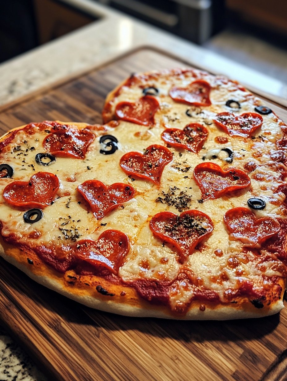 Easy Valentine’s Heart-Shaped Pizza Recipe