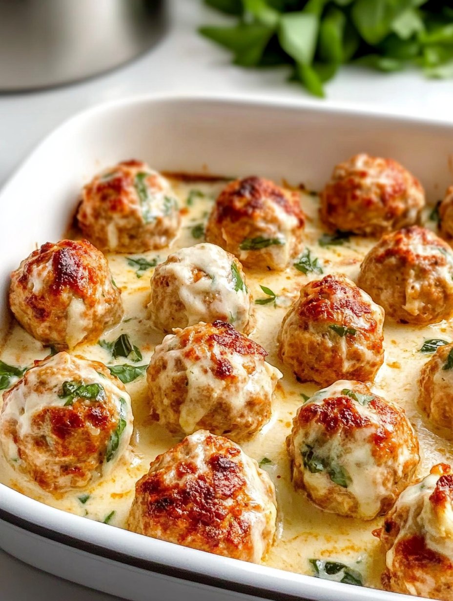 Baked Chicken Ricotta Meatballs Recipe