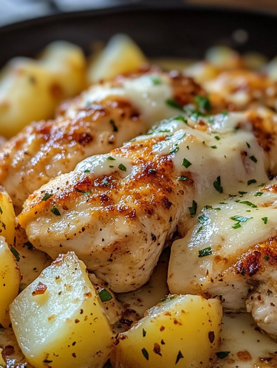 Garlic Parmesan Chicken and Potatoes Recipe