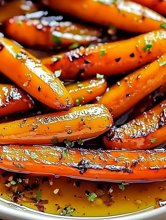 Honey Garlic Butter Roasted Carrots Recipe Delight