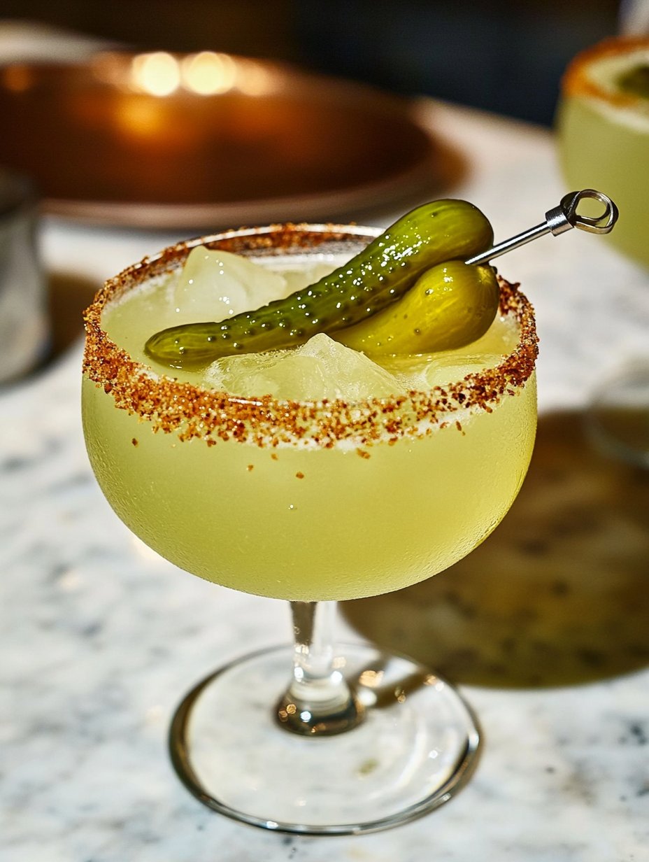 Spicy Pickle Margarita Recipe: Mocktail or Cocktail