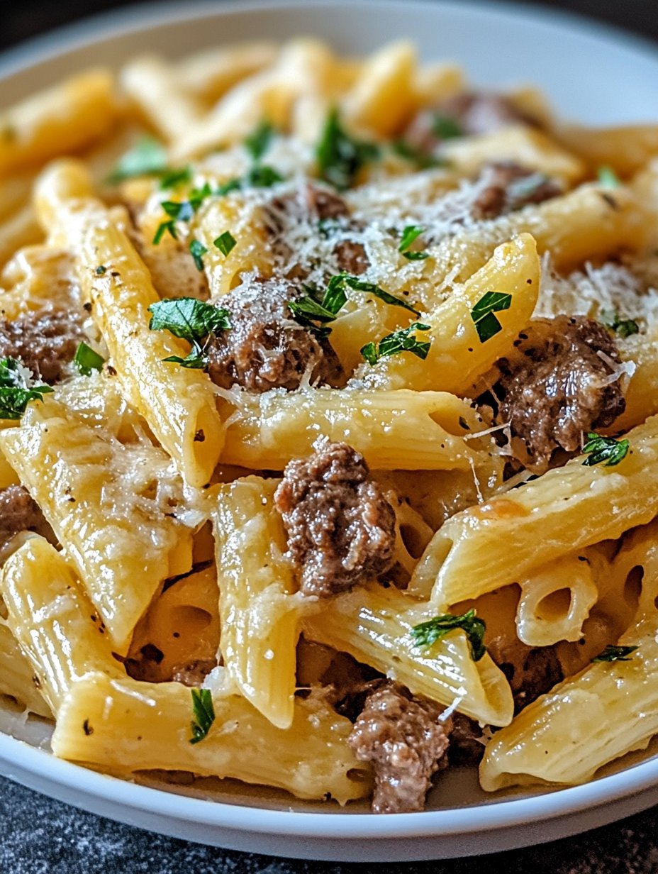 One-Pot Beef and Cheddar Ranch Pasta Recipe