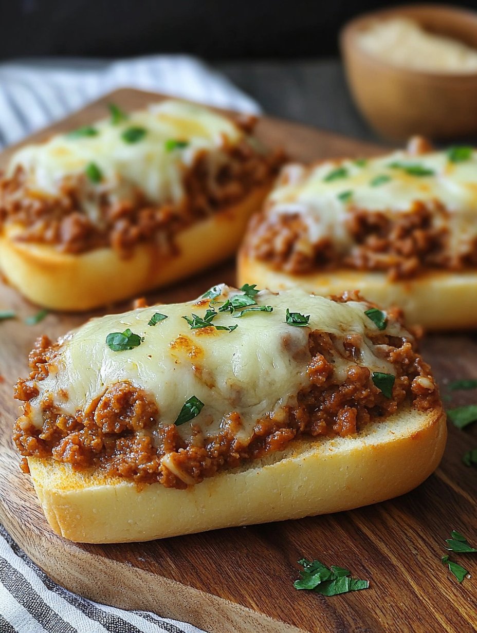 Italian Garlic Bread Sloppy Joes Recipe