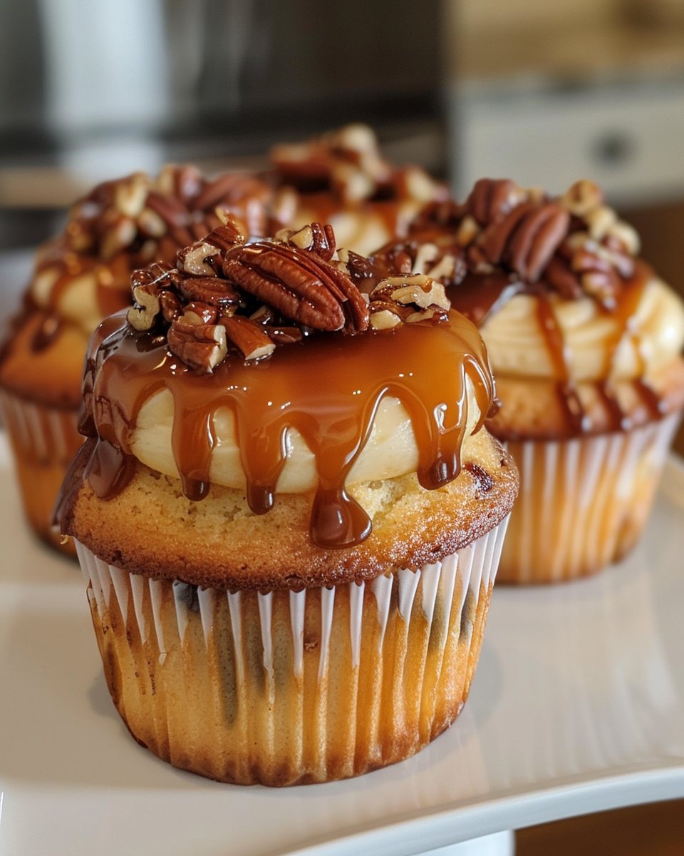 Caramel Pecan Cupcakes Recipe: Sweet and Nutty Delight