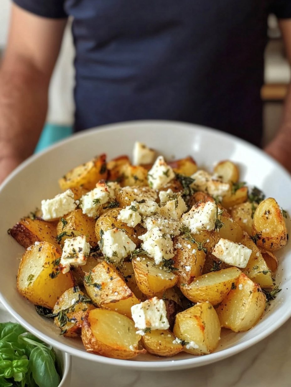 Greek Feta Roast Potatoes Recipe for Flavorful Meals