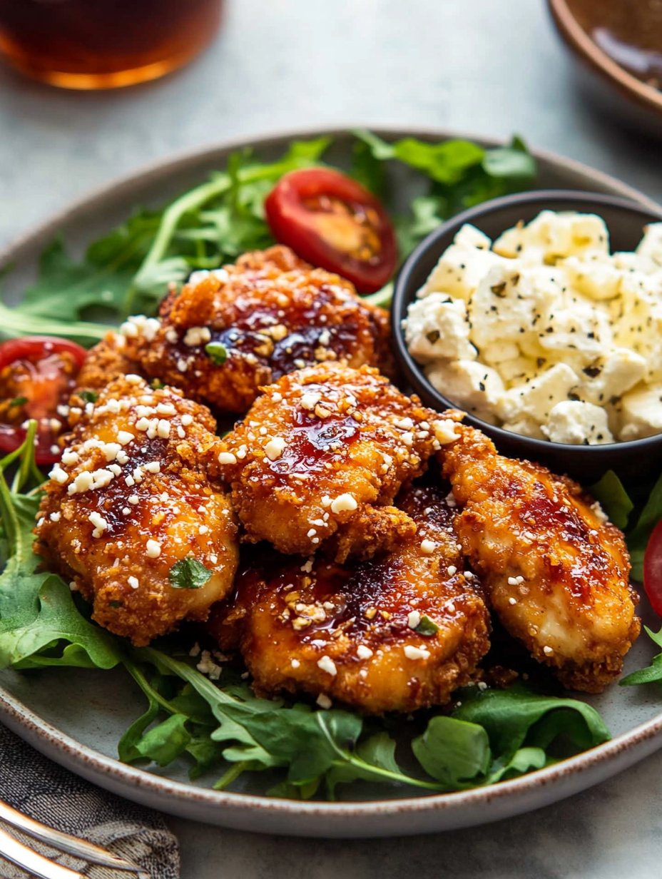 Crispy Hot Honey Feta Chicken Recipe | Delicious & Easy