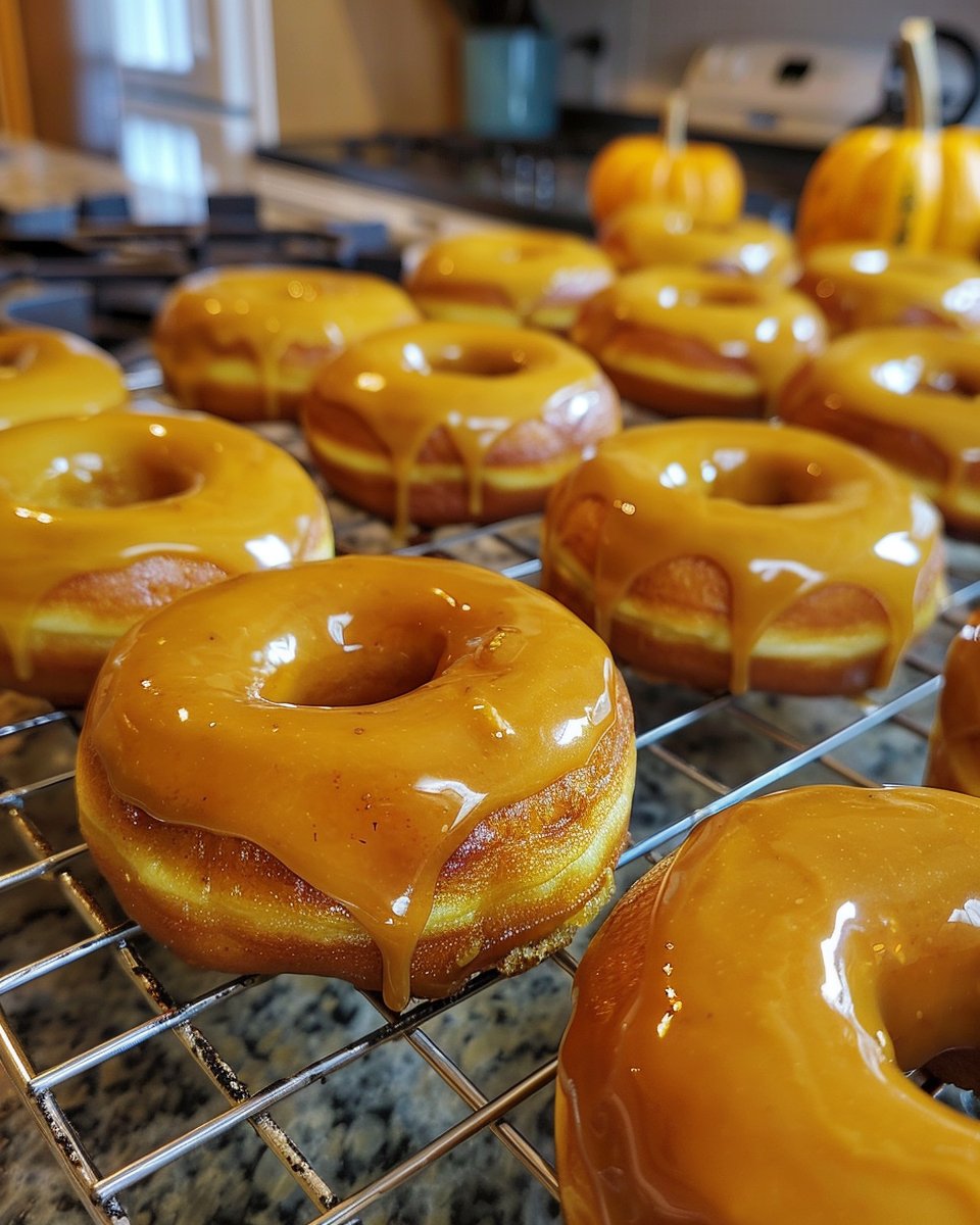 Baked Pumpkin Donuts Maple Glaze Recipe