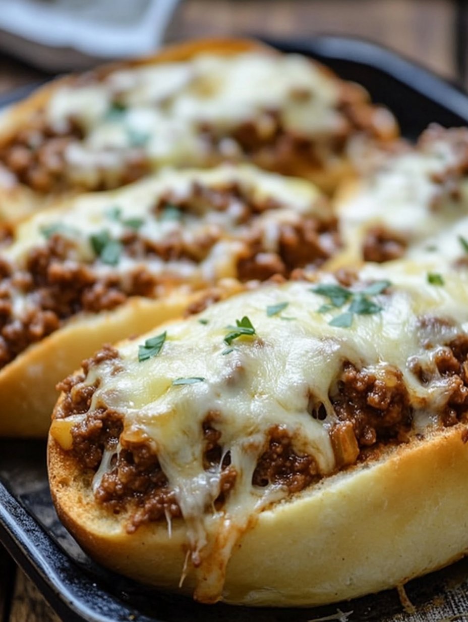 Italian Garlic Bread Sloppy Joes Recipe - Delicious Twist